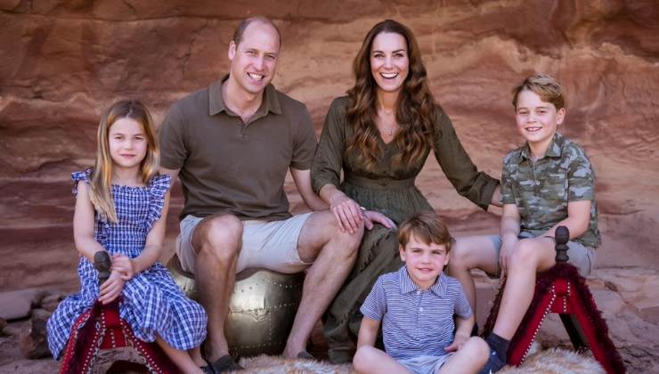 William e Kate con i figli 