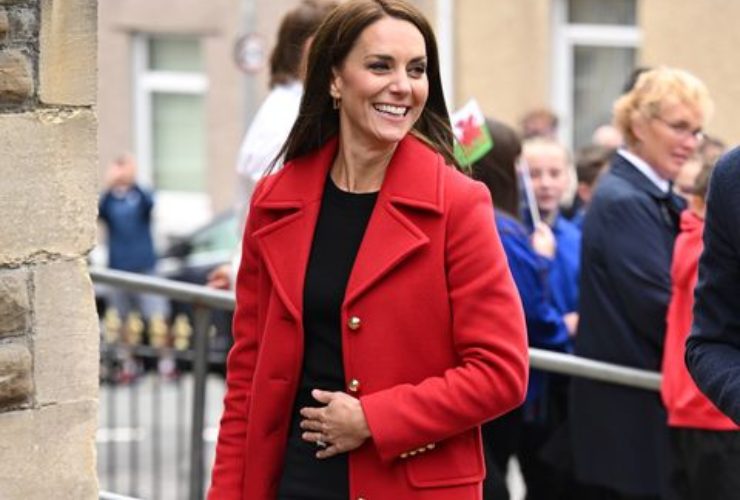 Kate Middleton e il cappotto rosso 