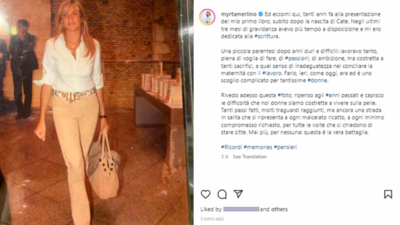 Myrta Merlino (via Instagram) 30.11.2022 teresaventrone
