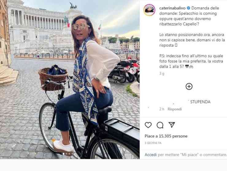 Caterina Balivo alla ricerca di Spelacchio (Instagram) 3.12.2022 teresaventrone
