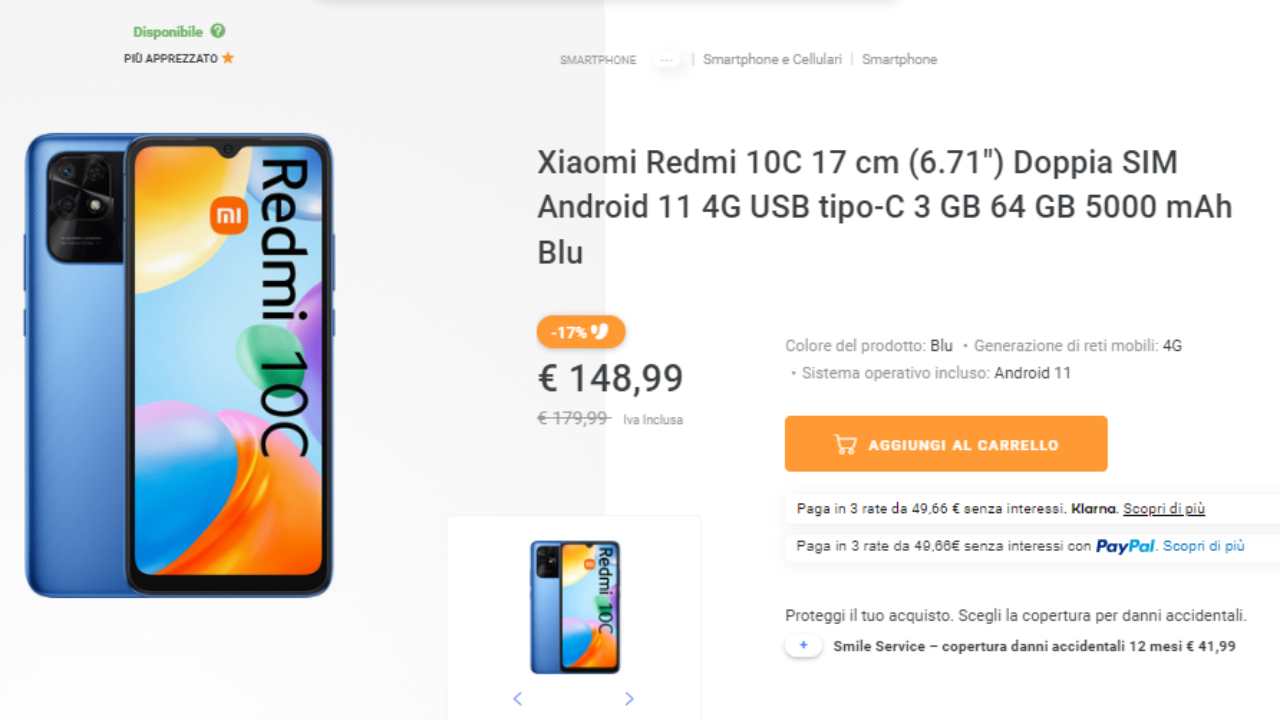 Xiaomi Redmi Note 10C (fonte web) 02.12.2022 teresaventrone